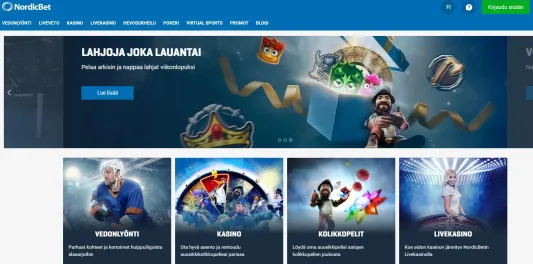 NordicBet etusivu