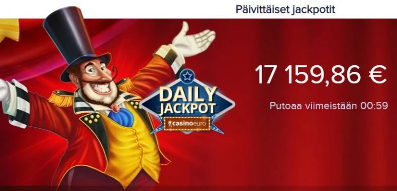 CasinoEuro päivittäiset jackpotit