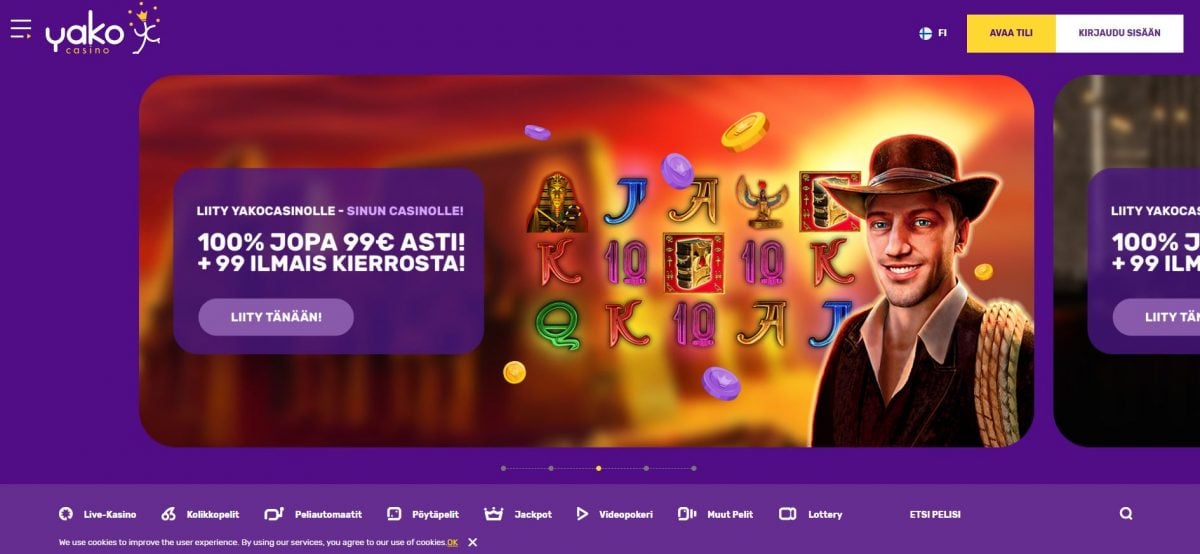 Yako Casino etusivu