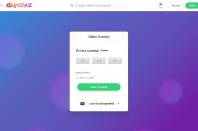 Dreamz Casino ei rekisteröitymistä
