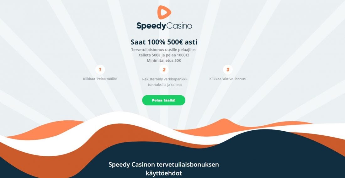 Speedy casino etusivu tervetulobonus