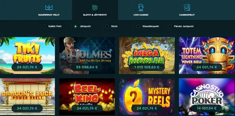 Spela casino pelit