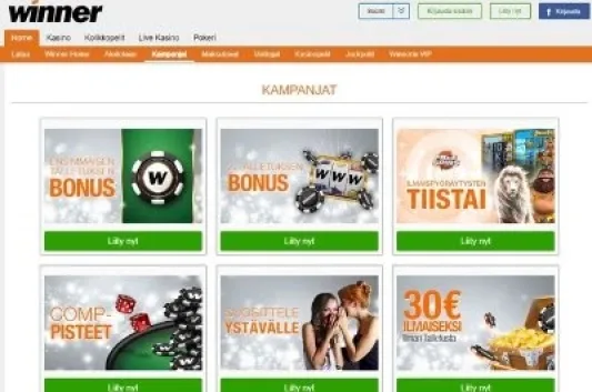 Winner Casino kampanjat