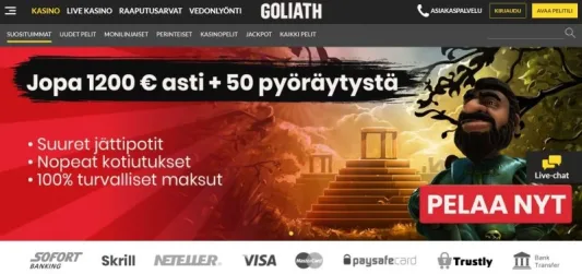 goliath casino etusivu