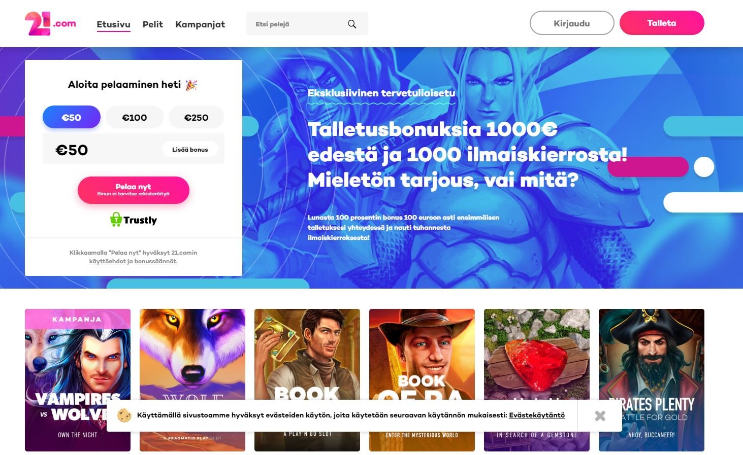 21.com etusivu