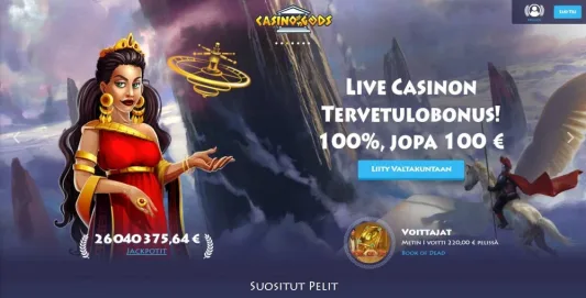 Casino Gods livekasino bonus