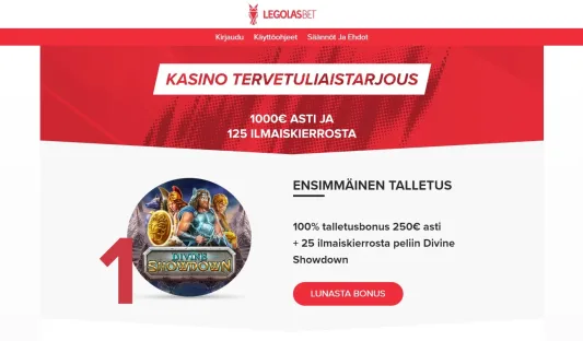 Legolasbet tervetuliainen