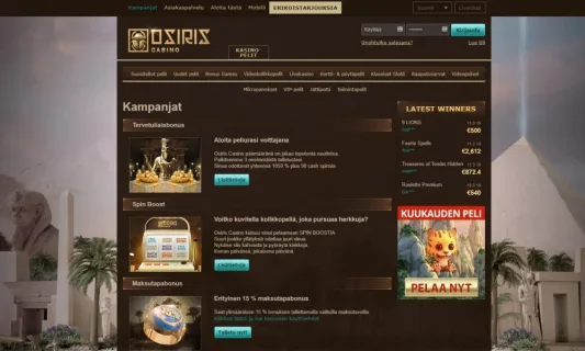 osiris casino kampanjat