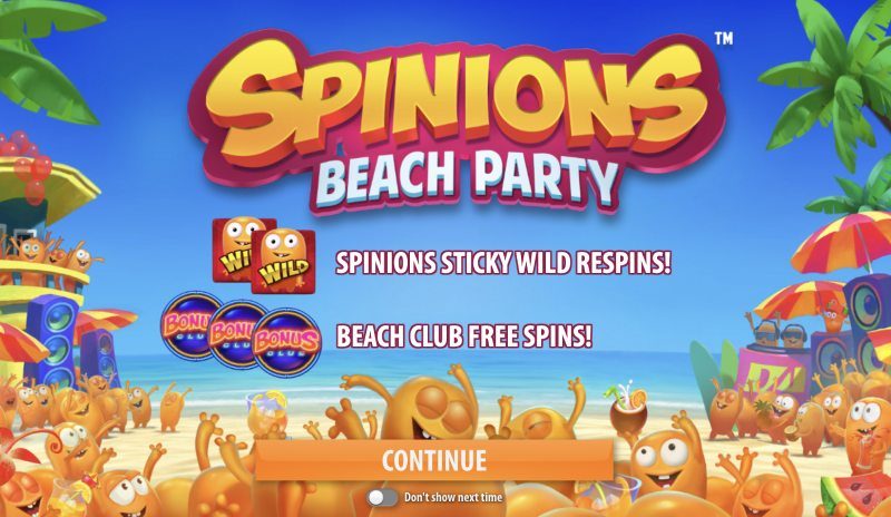 Spinions Beach Party aloituskuva