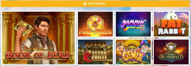 Mango casino suosituimmat pelit