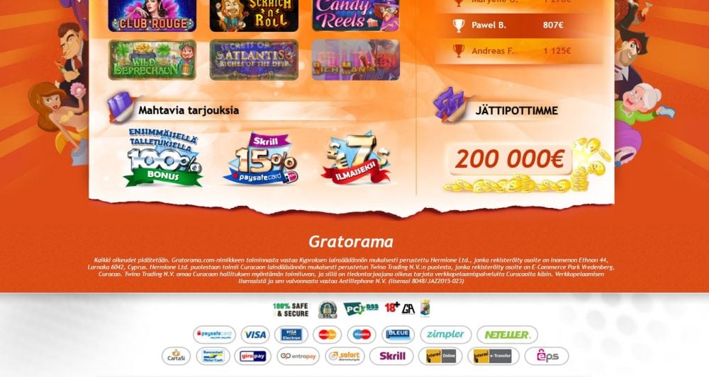 gratorama nettikasino