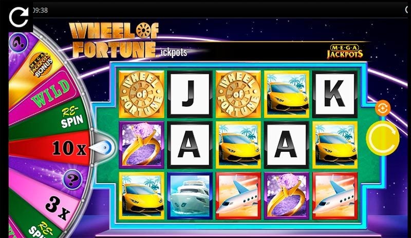 Fortune Jackpots Wheel of Fortune pelinäkymä