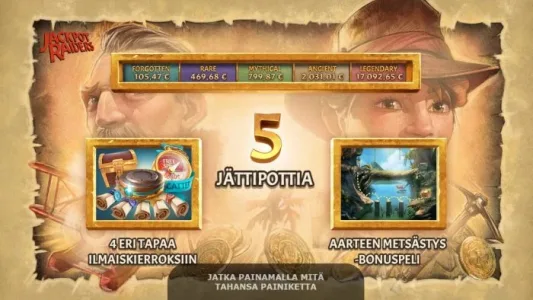 Jackpot Raiders alkunäyttö