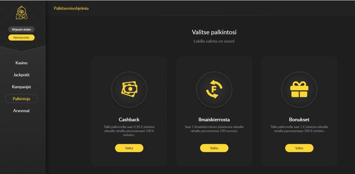 Loki Casino uskollisuusohjelma