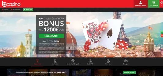 bCasino tarjoaa runsaasti bonuksia ja paljon pelejä