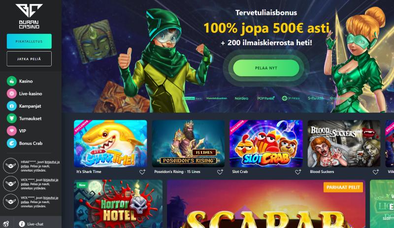 Buran Casino etusivu