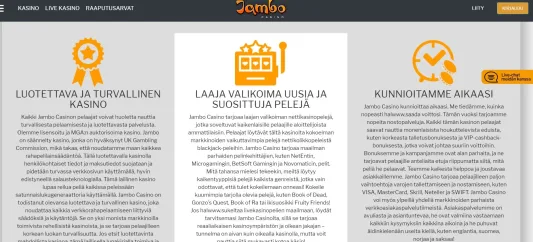 Jambo Casino periaatteet