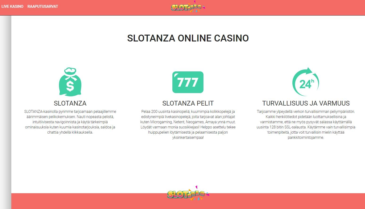 Slotanza casino tietoa