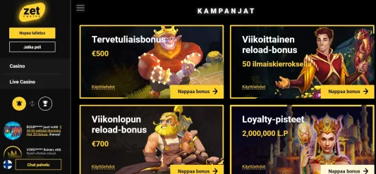 ZetCasino kampanjat