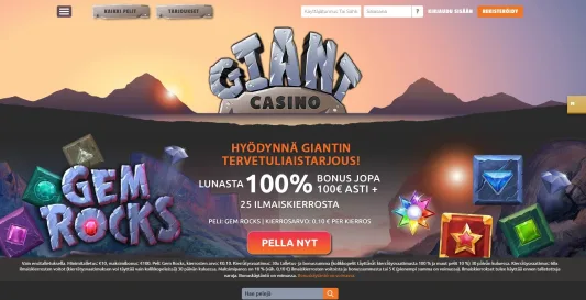 Giant Casino etusivu