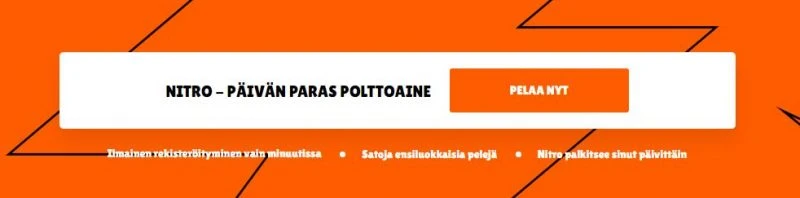 Nitro Casino päivän polttoaine