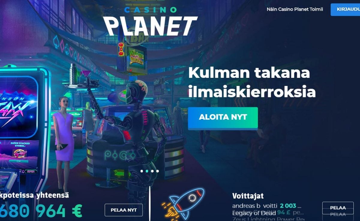 Casino Planet etusivu