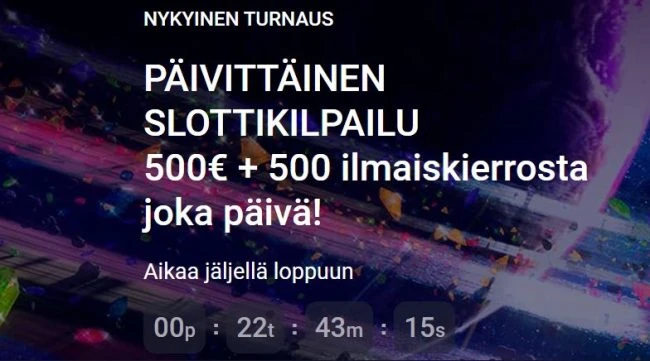 Woo Casino päivittäinen turnaus