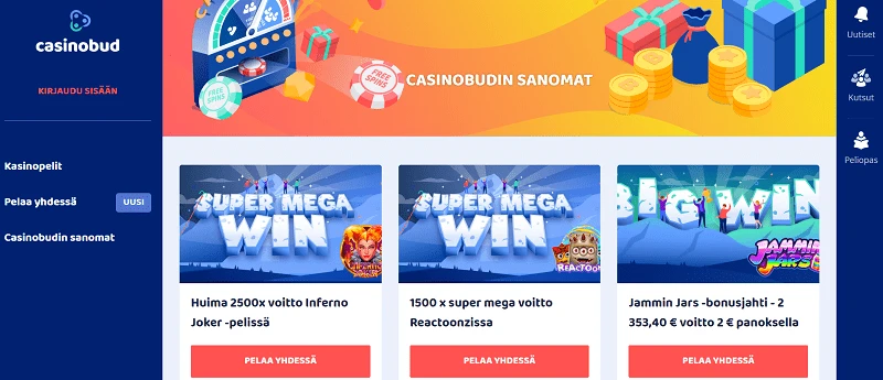 Casinobud uutiset