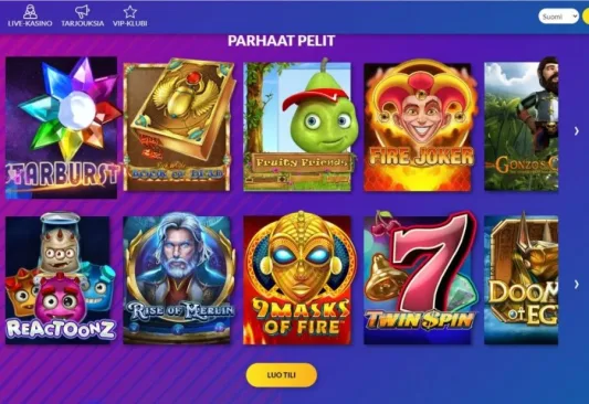 Playluck parhaat pelit