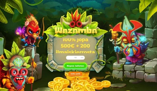 Wazamba casino etusivu