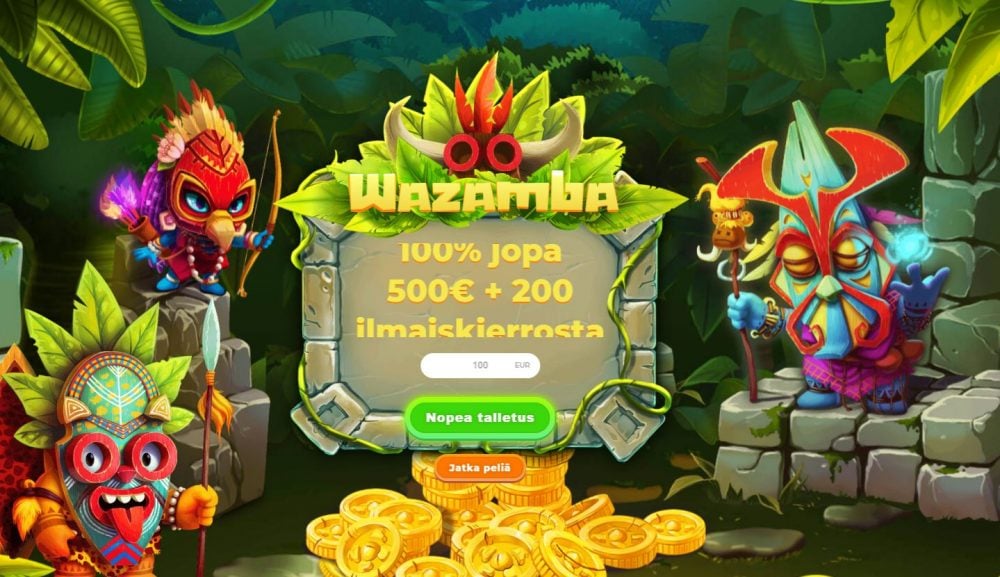 Wazamba casino etusivu