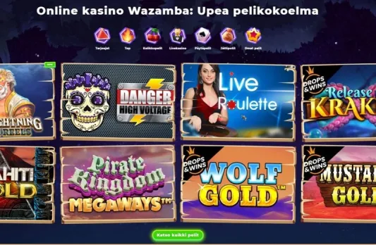 Wazamba casino pelit