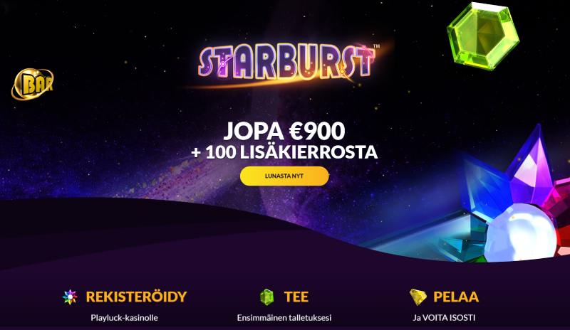 Playluck Casino tervetuliaistarjous