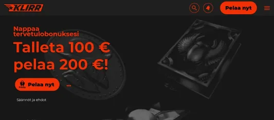 Klirr Casino bonus