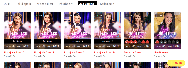 Ultra Casino livekasino