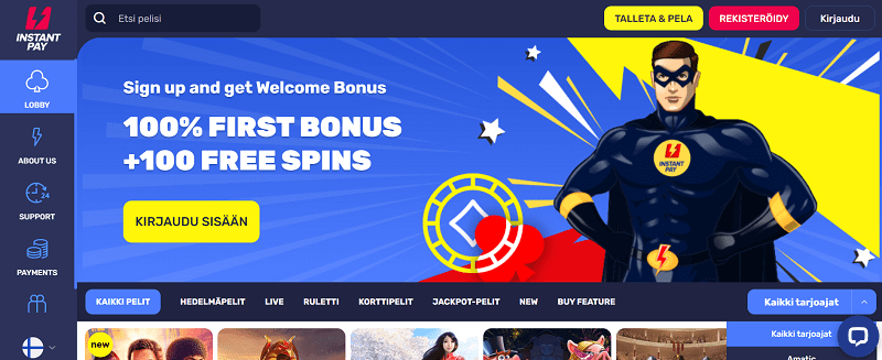 InstantPay Casino bonus