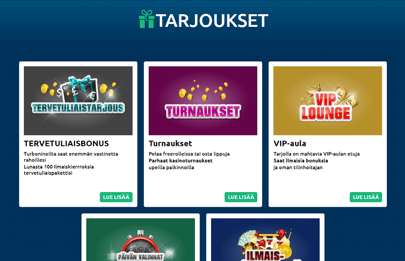 Turbonino Casino kampanjat