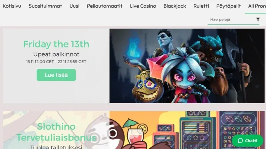 Slothino Casino tarjoukset