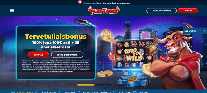 Playtoro Casino bonus