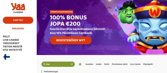 Yaa Casino bonus