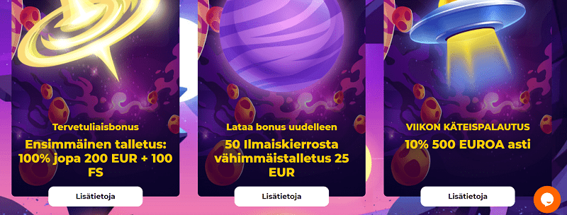 Cosmic Slot Casino kampanjat