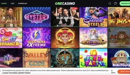 One Casino kolikkopelit