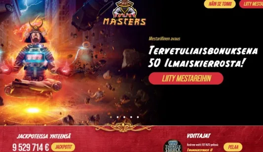 Casino Masters etusivu