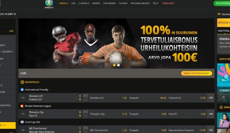 18 Bet Casino vedonlyönti