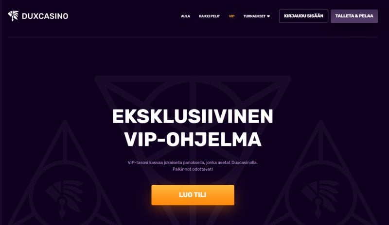 Dux Casino VIP-ohjelma