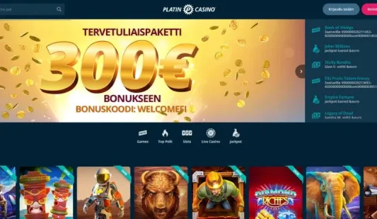 Platincasino etusivu