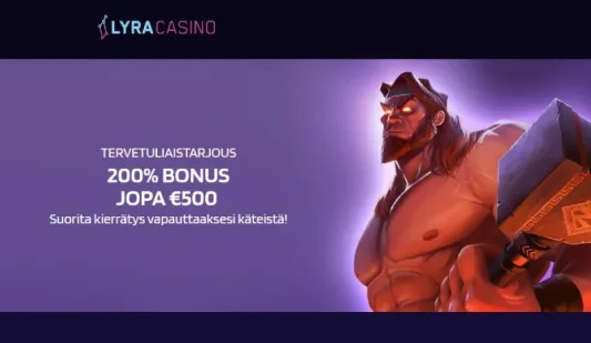 Lyra Casino tervetulotarjous