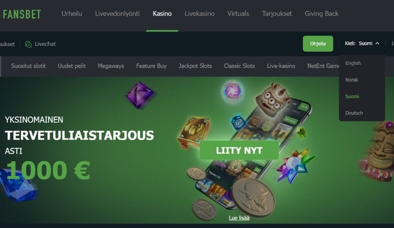 Fansbet etusivu