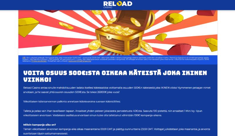 Reload Casino kampanjat