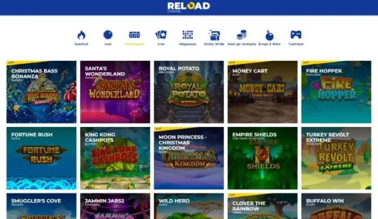 Reload Casino cashback